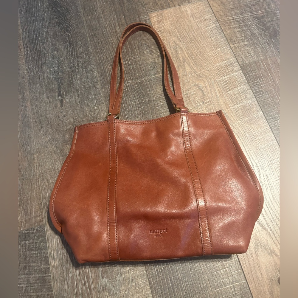 Margot soft leather tote bag